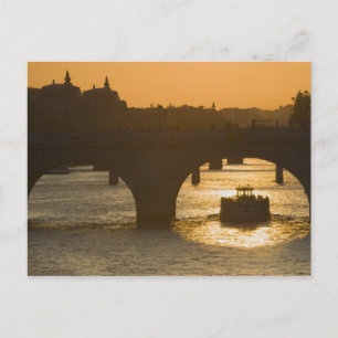 Pont Neuf, Seine, sunset, Paris, FranceMusee Postcard
