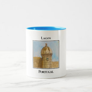 Ponta da Bandeira Fort, Lagos, Portugal Two-Tone Coffee Mug