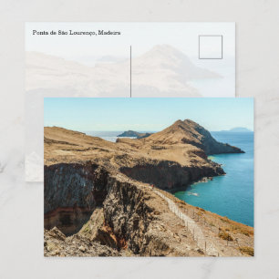 Ponta de São Lourenço Madeira Hiking Trail Postcard
