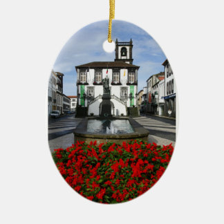 Ponta Delgada - Azores Ceramic Tree Decoration