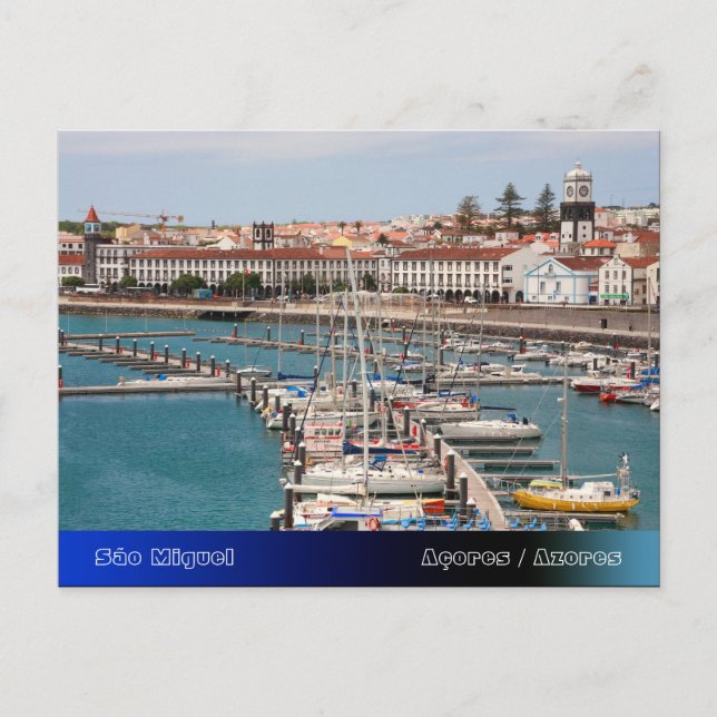 Ponta Delgada - Azores Postcard (Front)