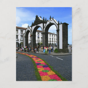 Ponta Delgada city gates Postcard