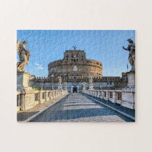 Ponte and Castle Sant'Angelo - Rome, Italy Jigsaw Puzzle