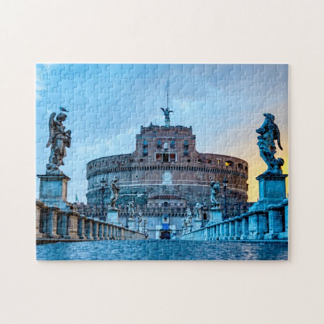 Ponte and Castle Sant'Angelo - Rome, Italy Jigsaw Puzzle (Horizontal)