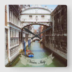 Ponte dei Sospiri Venezia Italia Souvenir Square Wall Clock