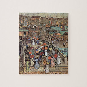 Ponte Della Paglia, Venice by Maurice Prendergast Jigsaw Puzzle