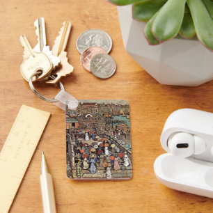 Ponte Della Paglia, Venice by Maurice Prendergast Key Ring