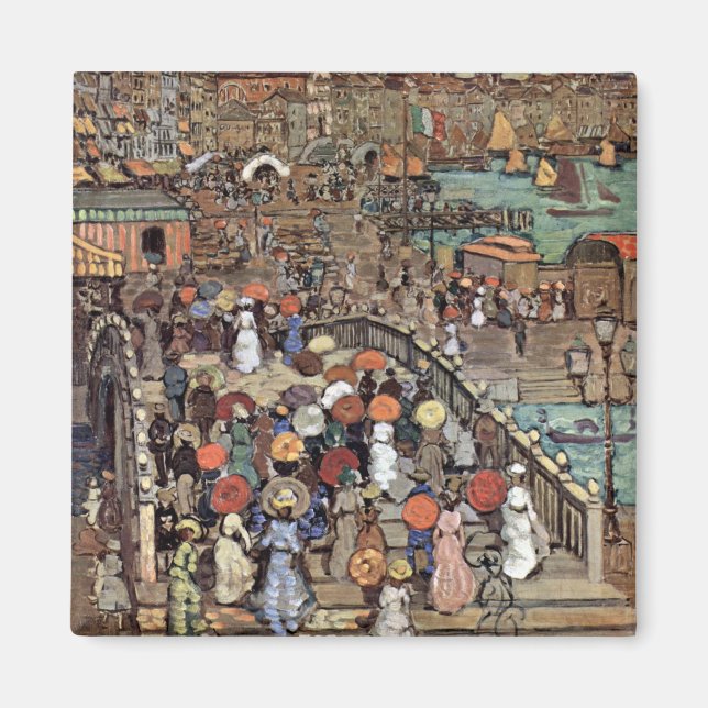 Ponte Della Paglia, Venice by Maurice Prendergast Magnet (Front)