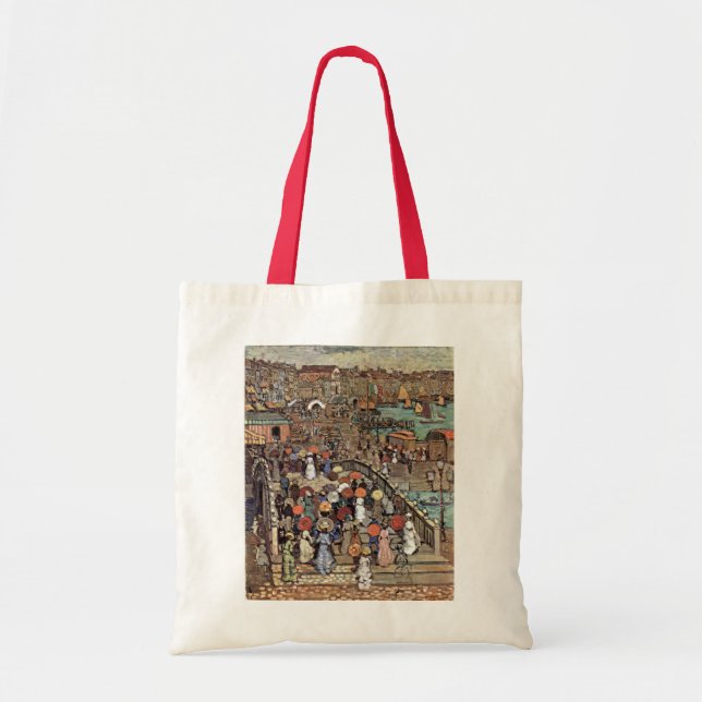 Ponte Della Paglia, Venice by Maurice Prendergast Tote Bag (Front)