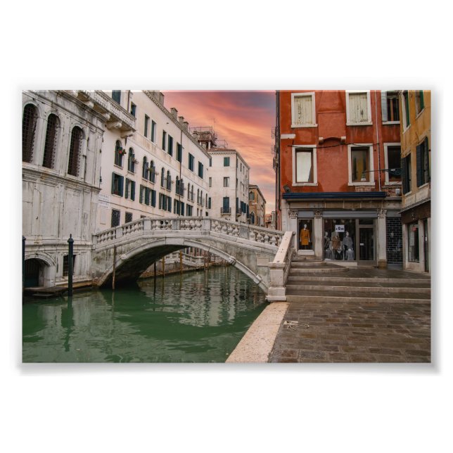 Ponte di Canonica Venice Italy Photo Print (Front)