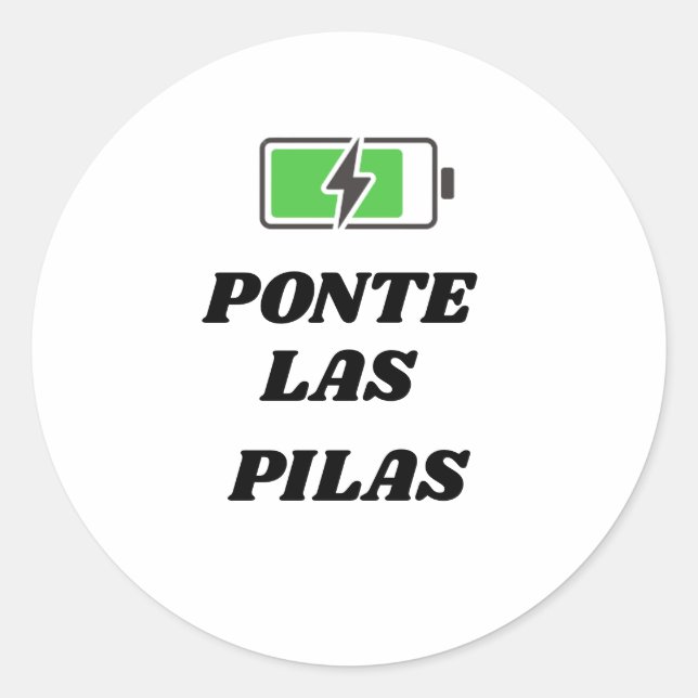 PONTE LAS PILAS STICKERS (Front)