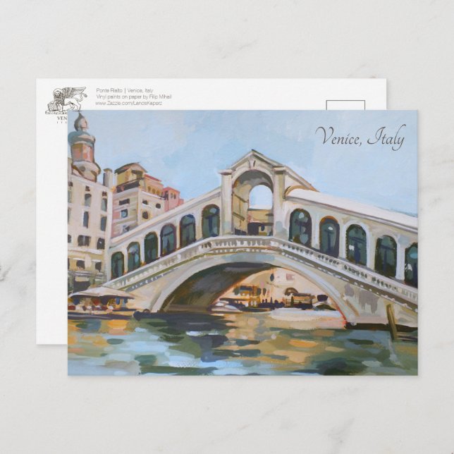 Ponte Rialto | Venice, Italy Postcard (Front/Back)