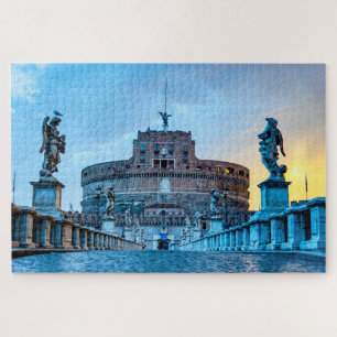 Ponte Sant'Angelo at dawn - Rome Italy Jigsaw Puzzle