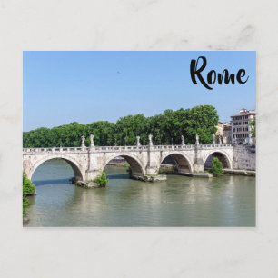 Ponte Sant'Angelo in Rome - Italy Postcard