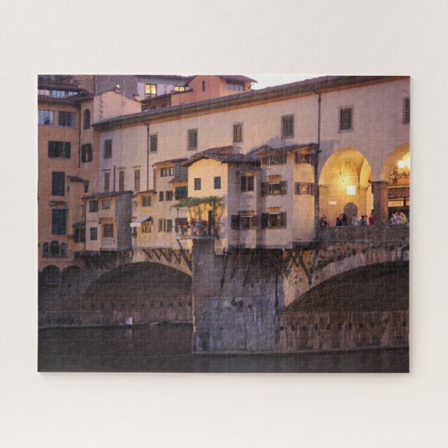 Ponte Vecchio at Sunset Jigsaw Puzzle (Horizontal)