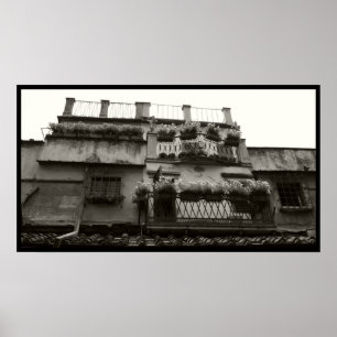 Ponte Vecchio Balconies Poster