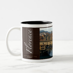 Ponte Vecchio, Florence, Italy Two-Tone Coffee Mug