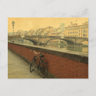 Ponte Vecchio Florence Italy Vintage  Holiday Postcard