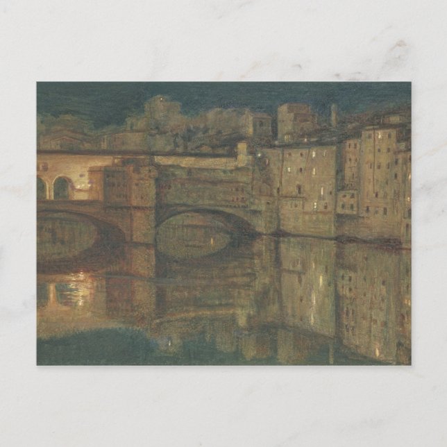 Ponte Vecchio, Florence (oil on canvas) Postcard (Front)