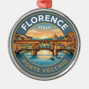 Ponte Vecchio Italy Metal Ornament