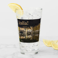 Ponte Vecchio Night Scene Reflecting Arno River