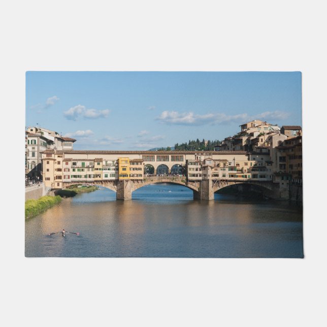 Ponte Vecchio old bridge - Florence, Italy Doormat (Front)