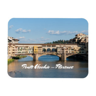 Ponte Vecchio old bridge - Florence, Italy Magnet