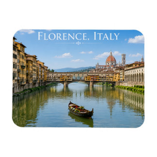 Ponte Vecchio Romantic Cityscape Artwork Magnet