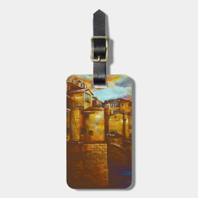 Ponte Veccho Luggage Tag (Front Vertical)