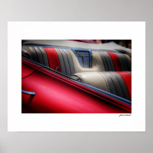 Pontiac Bonneville Convertible Poster Print