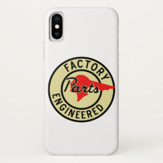 Pontiac Factory Engineered Parts vintage sign. iPhone X Case