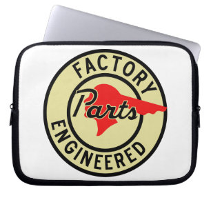 Pontiac Factory Parts vintage sign reproduction Laptop Sleeve