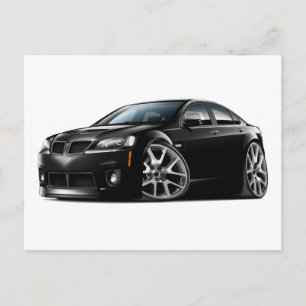 Pontiac G8 GXP Black Car Postcard