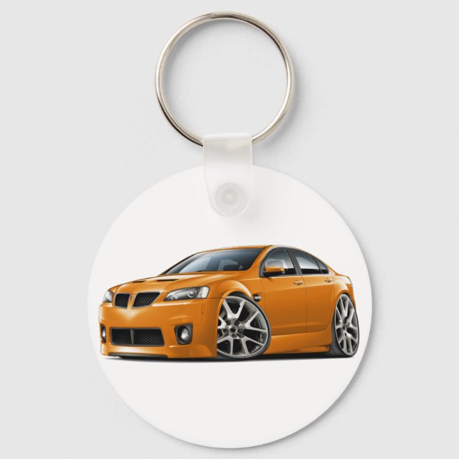 Pontiac G8 GXP Orange Car Key Ring (Front)