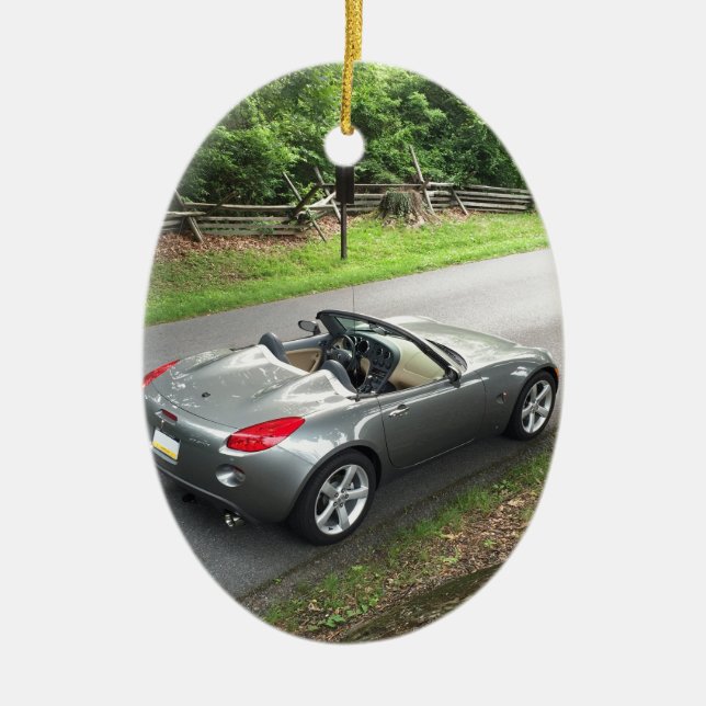 Pontiac Solstice Ceramic Tree Decoration (Front)