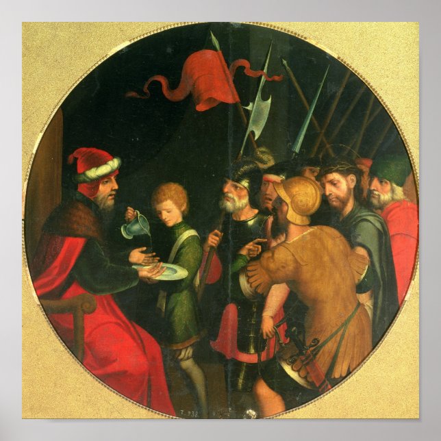 Pontius Pilate washing his Hands Poster (Front)