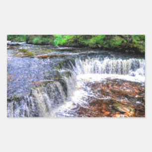 Pontneddfechan Falls Walking Trail - Wales Rectangular Sticker