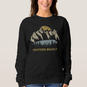Pontoon Beach Illinois Mountain Sunset Sunrise IL Sweatshirt