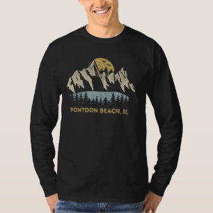 Pontoon Beach Illinois Mountain Sunset Sunrise IL T-Shirt