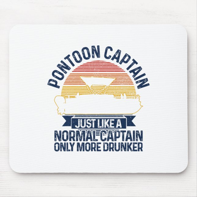 Pontoon Boat Funny Gift  Mouse Pad (Front)
