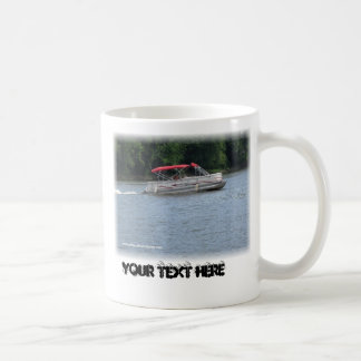 Pontoon Boat Image, Your Text Here Coffee Mug