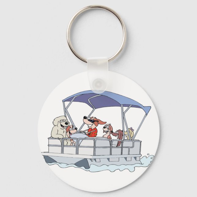 Pontoon Boat Key Ring (Front)