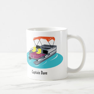 Pontoon Boat Personalised Coffee Mug