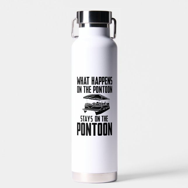 Pontoon Boat Water Bottle (Front)
