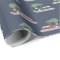 Pontoon Boat with Christmas Tree on Top Patterned