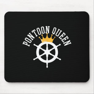 Pontoon Boating Ship Captain Gift Mouse Pad