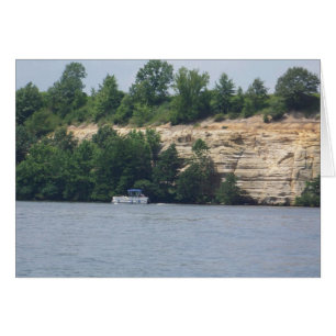 Pontoon by a Cliff