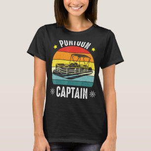 Pontoon Captain Boating Boat Captain Outfit T-Shirt