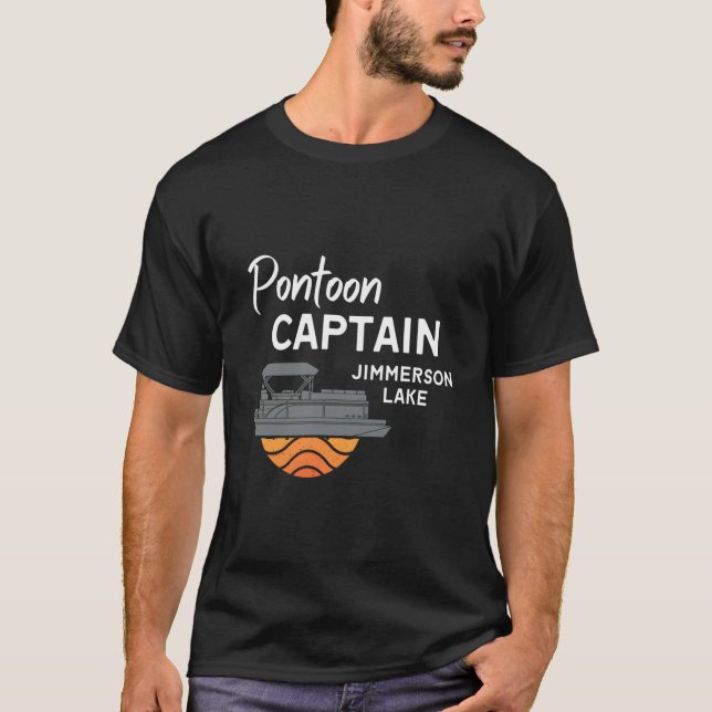 Pontoon Captain Jimmerson Lake T-Shirt (Front)