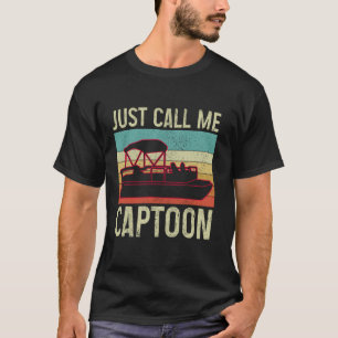 Pontoon Captain Just Call Me Captoon Vintage T-Shirt